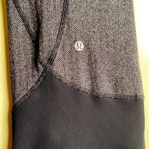 Lululemon black-grey zip up. 3/4 length. Great condition. Smoke free home